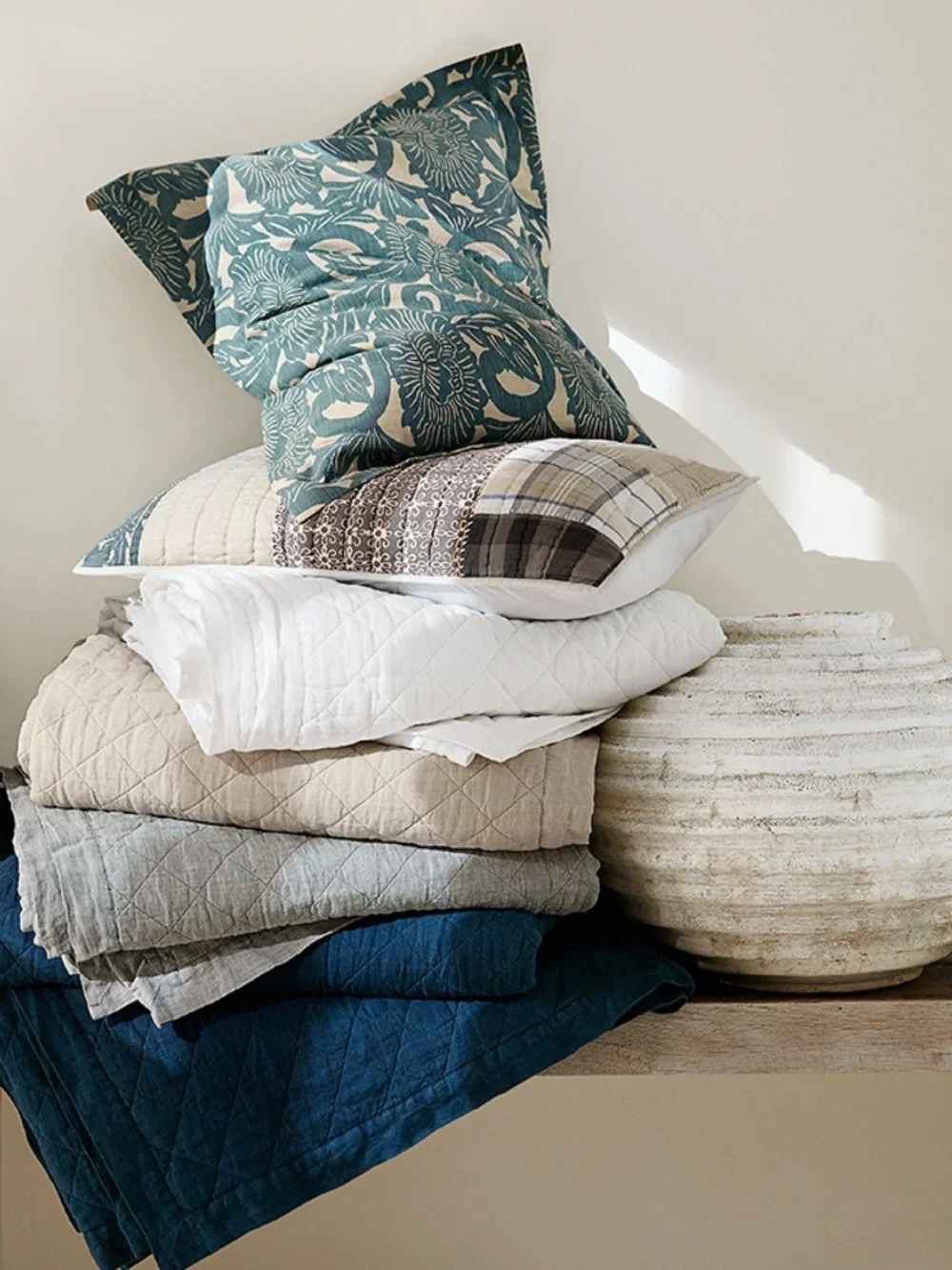 Pottery Barn |  Malibu Patchwork   pillow Size Cover 24”